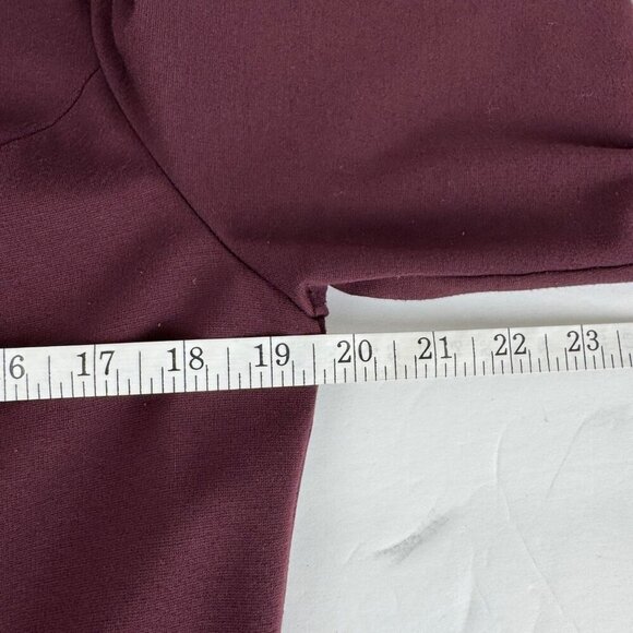 Talbots Career Midi Dress Plum High Neck Sheath 50s Modest Professional Size 12 - Picture 8 of 9